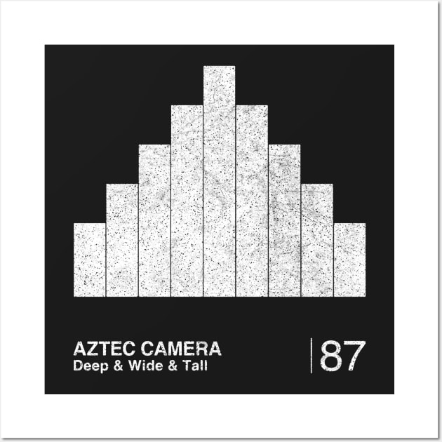 Aztec Camera / Minimalist Graphic Artwork Fan Design T-Shirt Wall Art by saudade